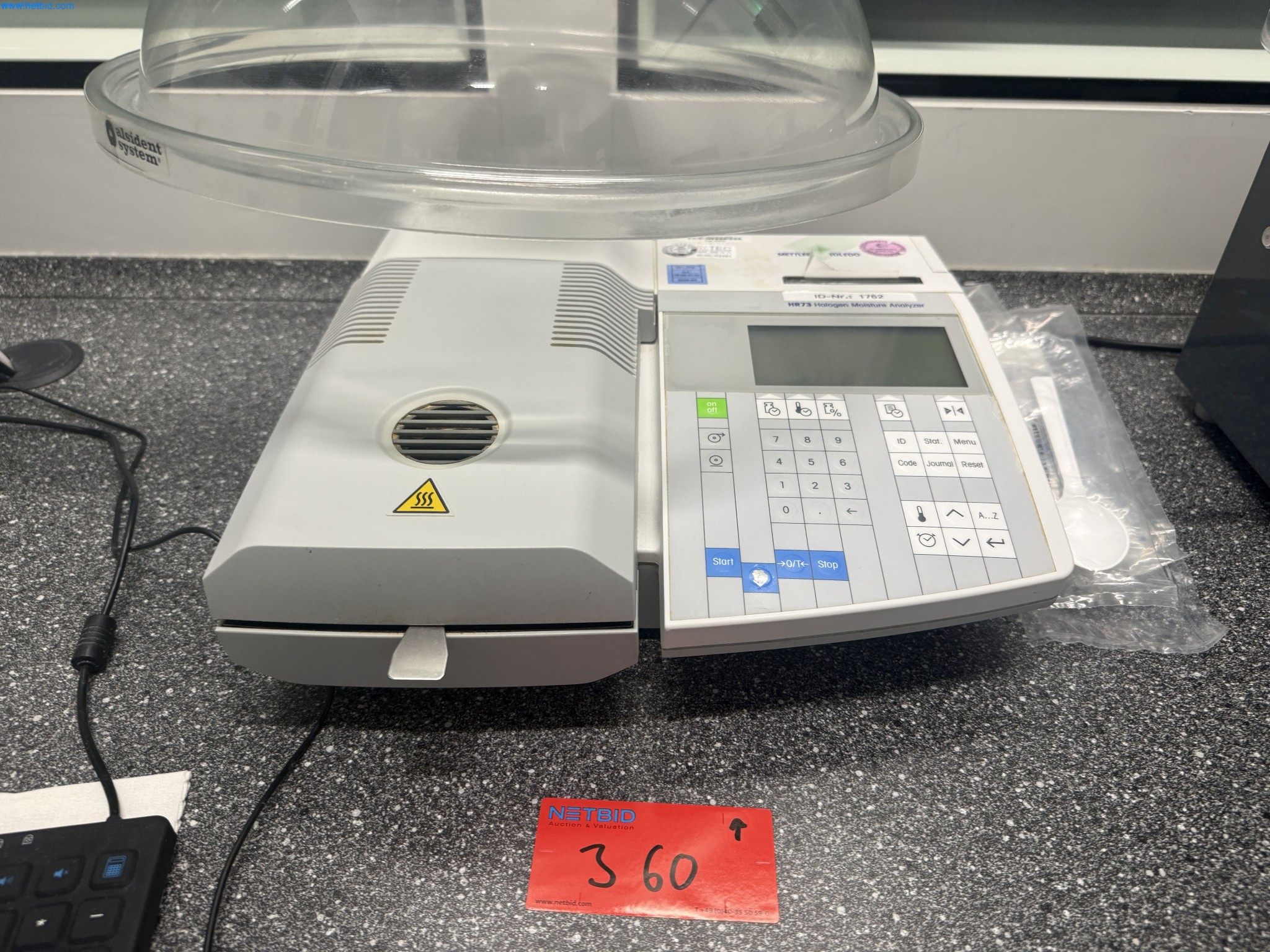 Analyseur d'humidité à halogène Mettler Toledo HR73