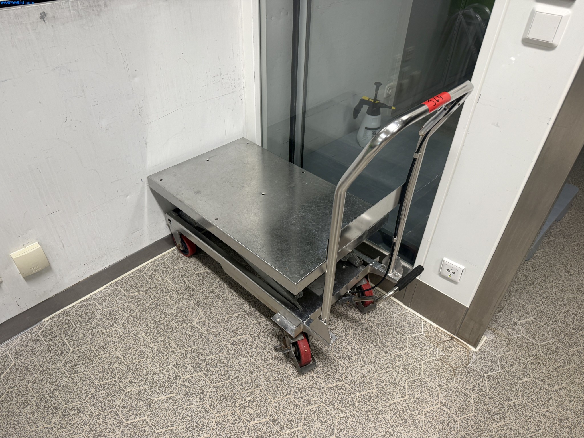 Transpalette à ciseaux à plate-forme