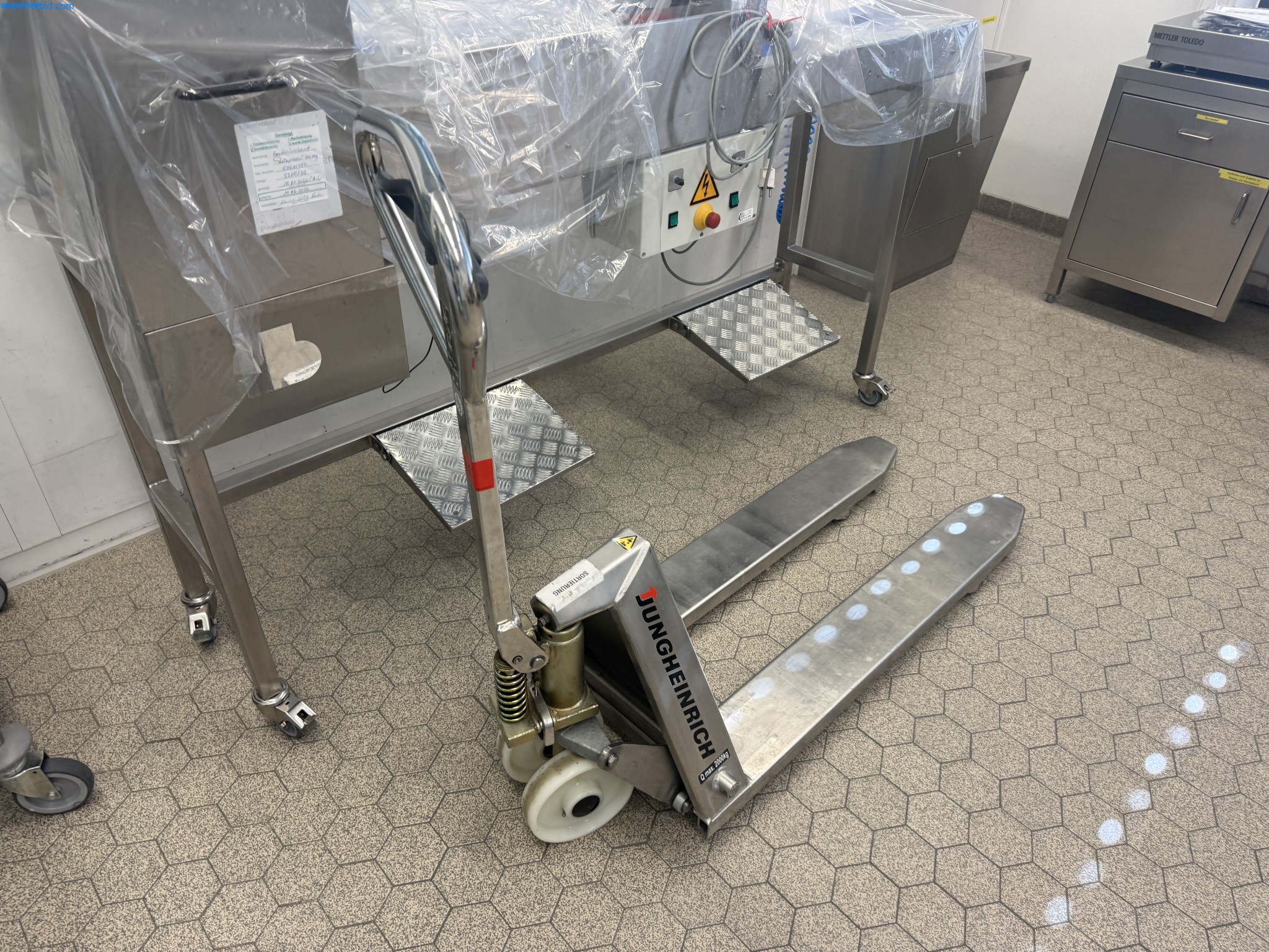 Transpalette en acier inoxydable Jungheinrich AM2000/TM20 Inox 520X1140