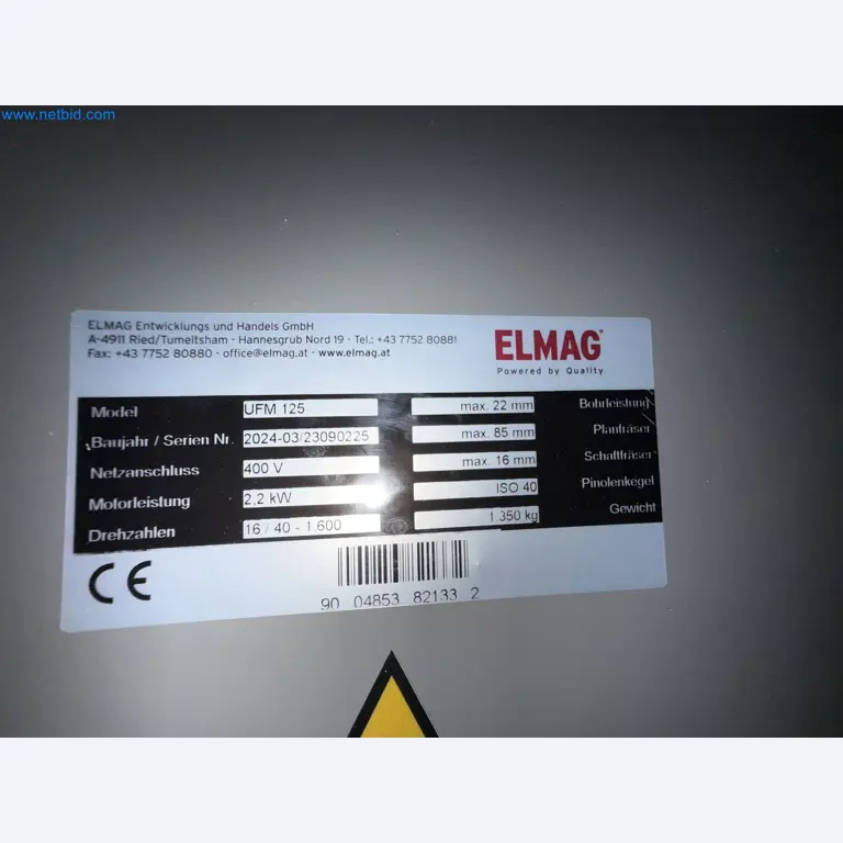 Emmegi Phantomatic T4 A machining center and ELMAG UFM 125 universal milling machine-3