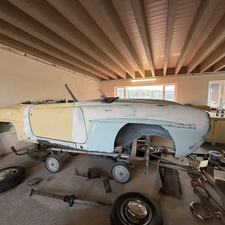 Carros antigos Mercedes-Benz 190SL (demontiert)