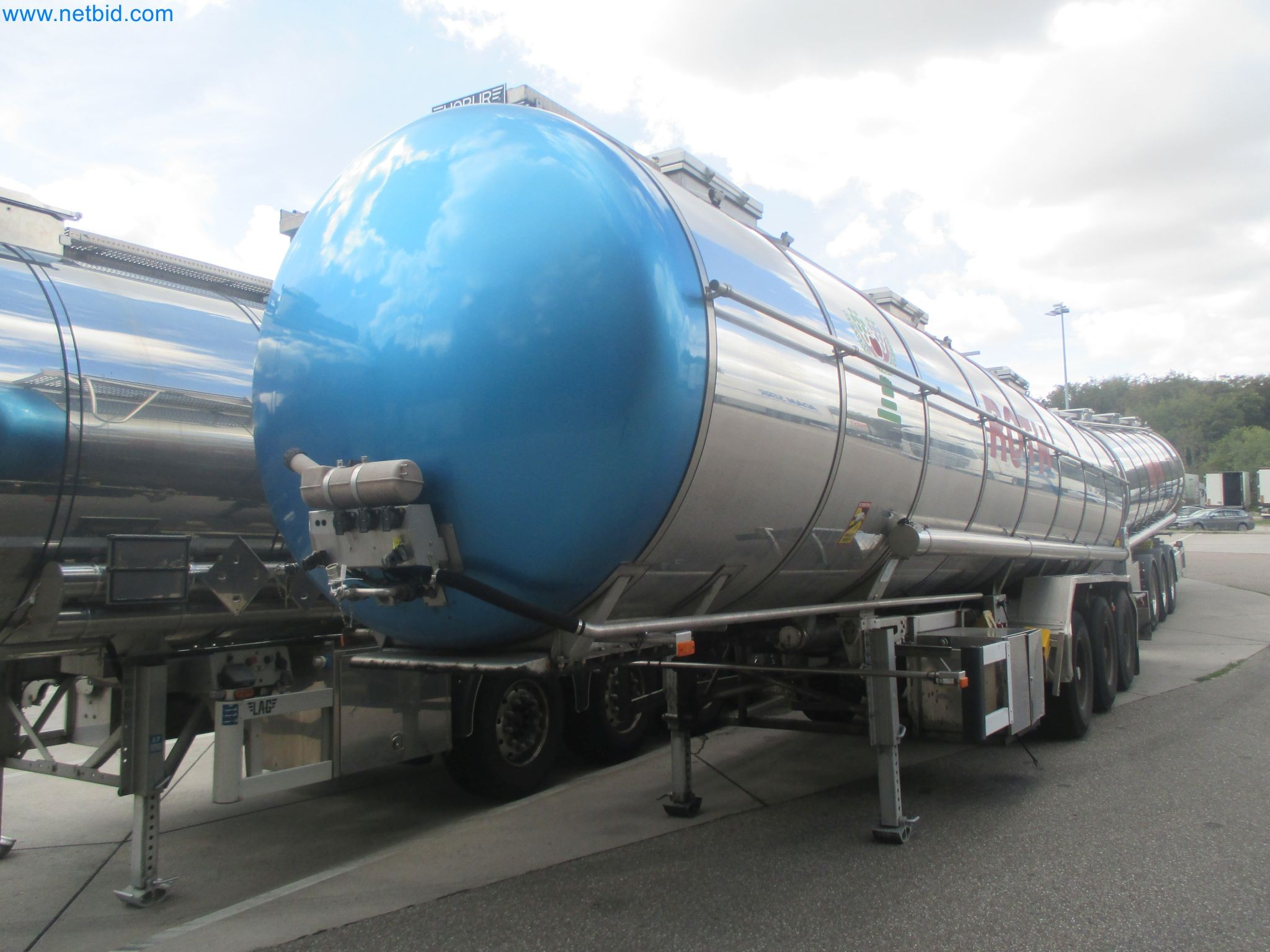 Tractor-trailers and tank semi-trailers for transporting liquid goods and food products (tank logistics)-5
