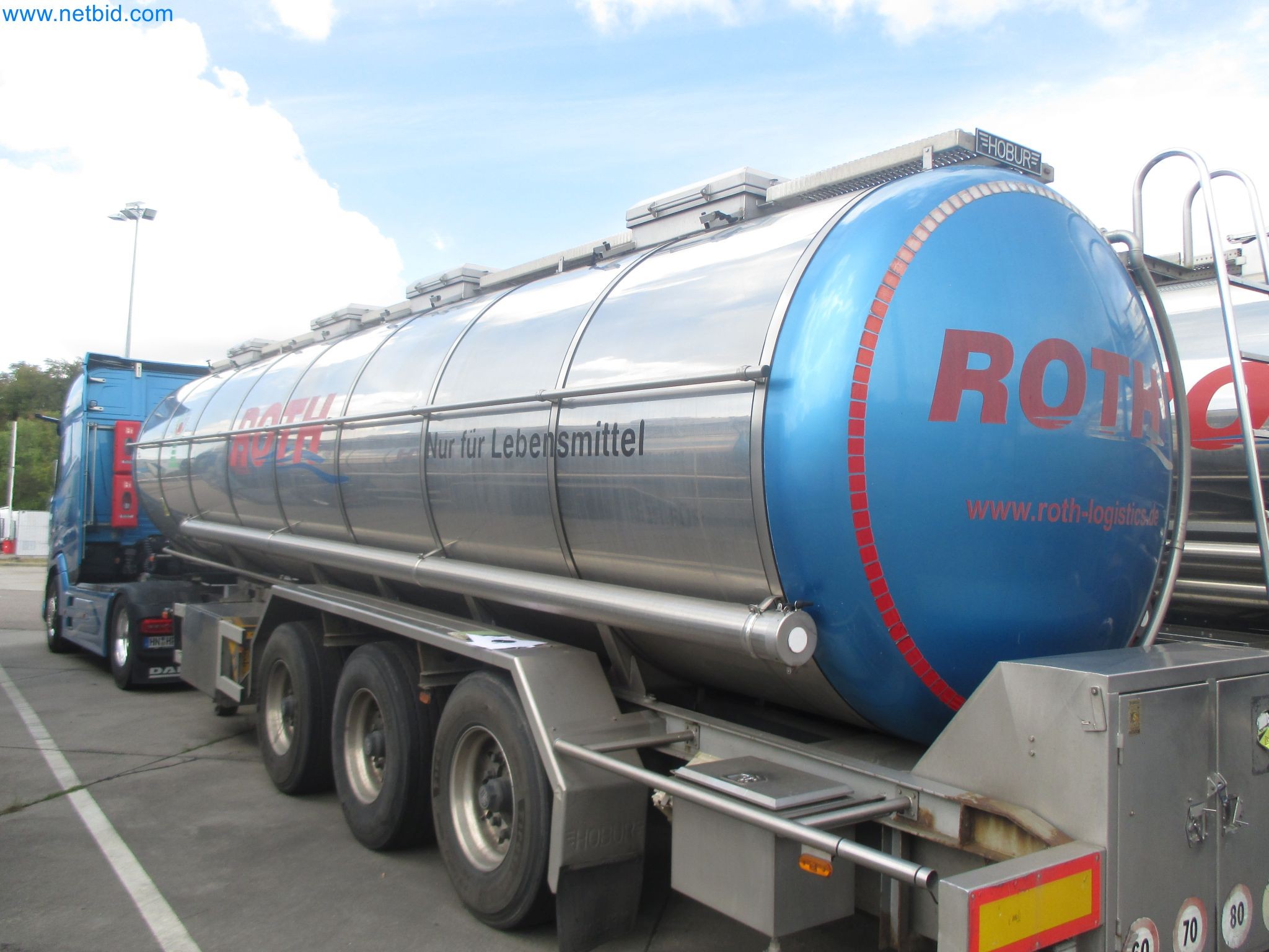 Tractor-trailers and tank semi-trailers for transporting liquid goods and food products (tank logistics)-1