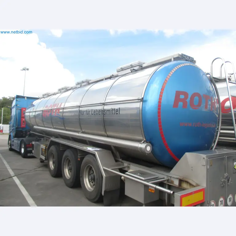 Tractor-trailers and tank semi-trailers for transporting liquid goods and food products (tank logistics)-1