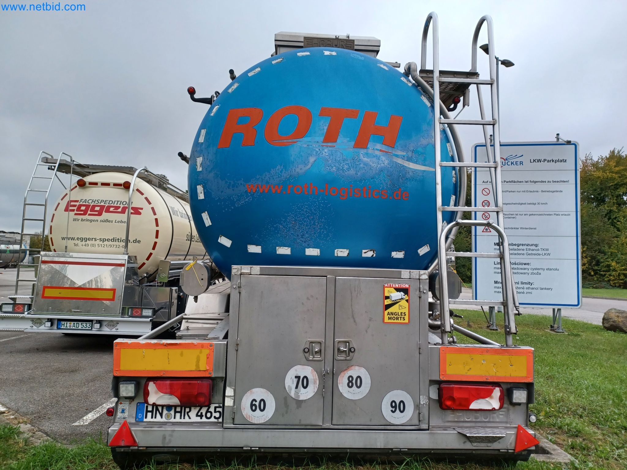 Tractor-trailers and tank semi-trailers for transporting liquid goods and food products (tank logistics)-4