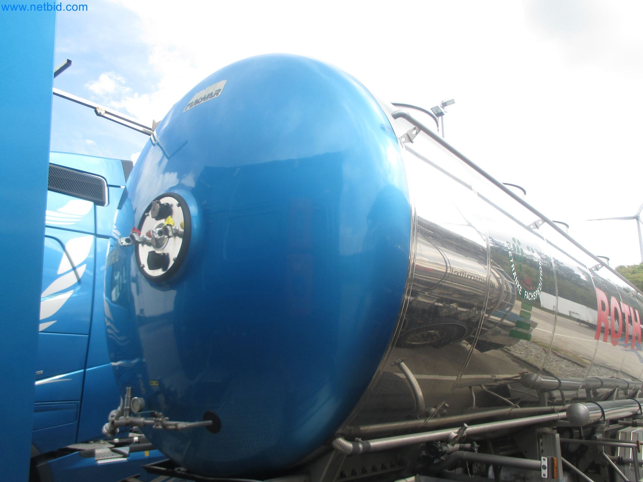 Tractor-trailers and tank semi-trailers for transporting liquid goods and food products (tank logistics)-19