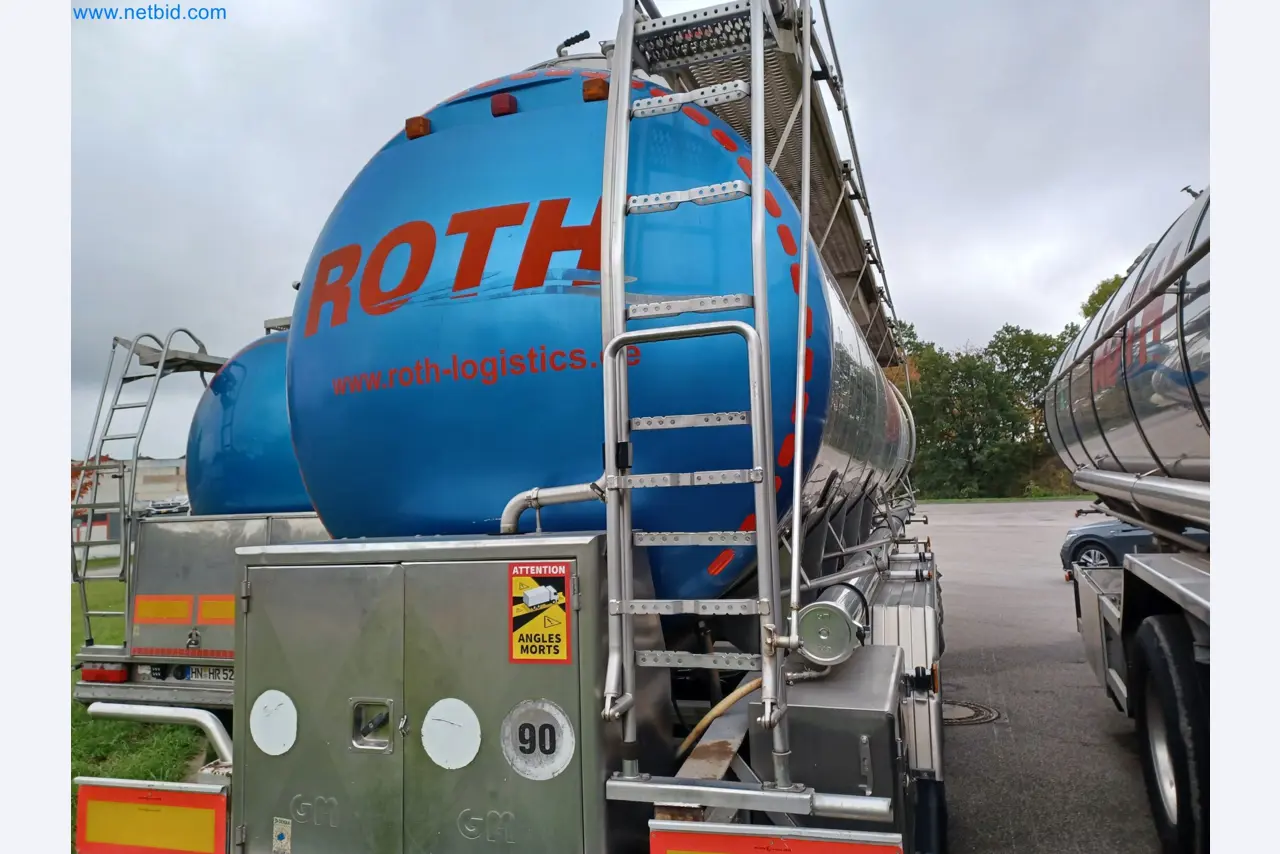 Tractor-trailers and tank semi-trailers for transporting liquid goods and food products (tank logistics)-1