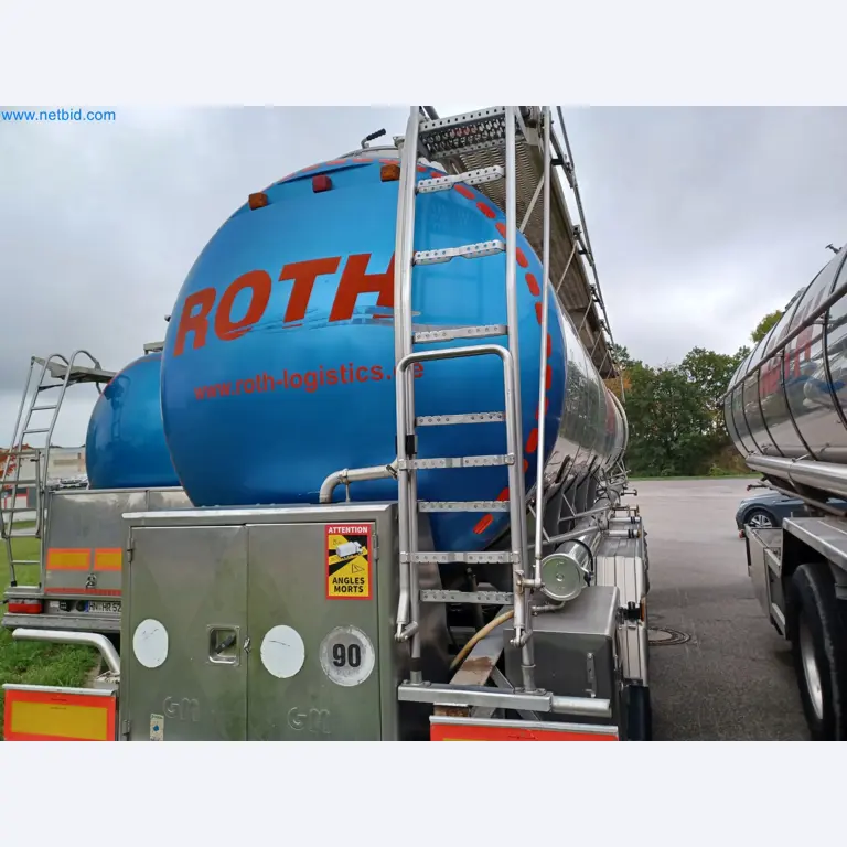 Tractor-trailers and tank semi-trailers for transporting liquid goods and food products (tank logistics)-1