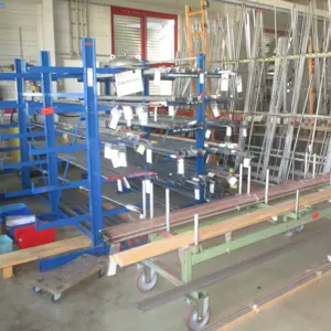 2 double-sided cantilever racking Schulte