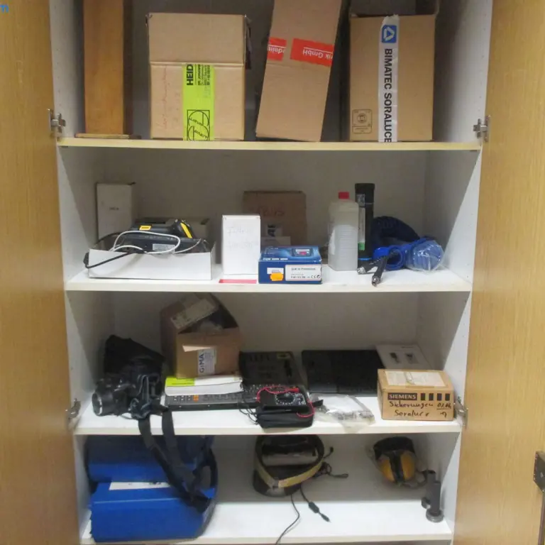 Contents of the cabinet