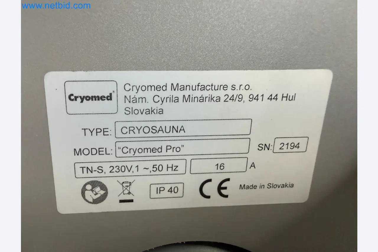 Efektywny trening z zimną komorą CRYOSIZER-17