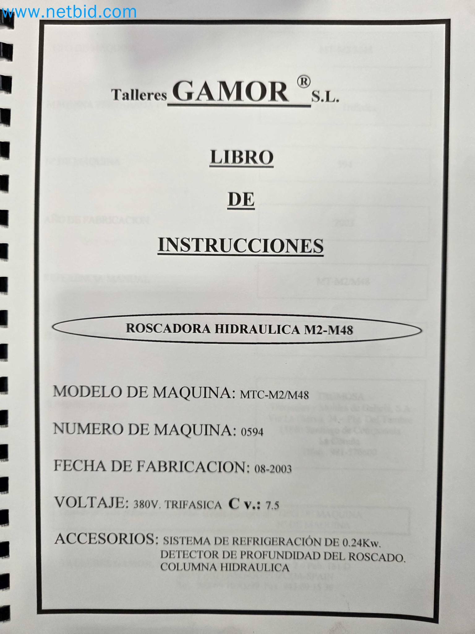 Tromosa Asset Sale (Troqueles Y Moldes De Galicia, Sa): Cnc Machining Centres, Edm Machines And Mould Manufacturing Equipment-16