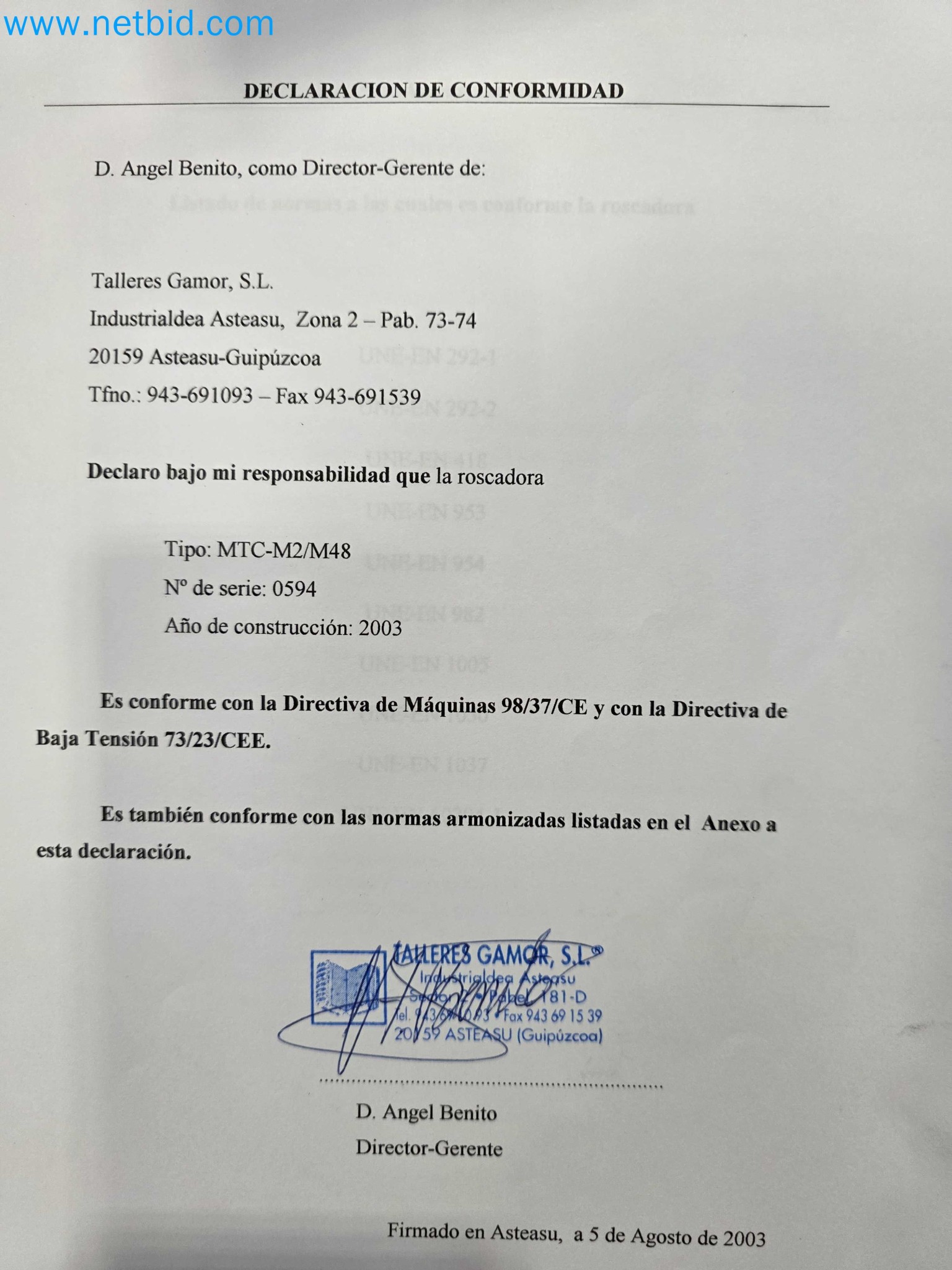 Tromosa Asset Sale (Troqueles Y Moldes De Galicia, Sa): Cnc Machining Centres, Edm Machines And Mould Manufacturing Equipment-18