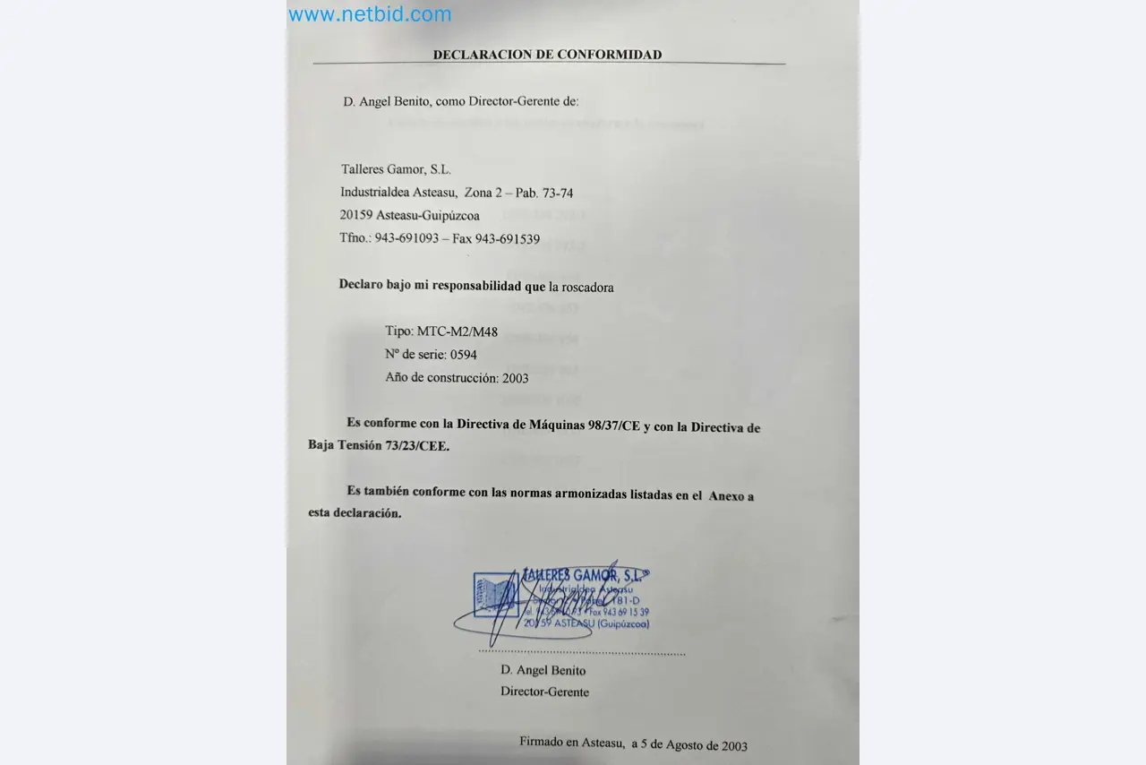 Tromosa Asset Sale (Troqueles Y Moldes De Galicia, Sa): Cnc Machining Centres, Edm Machines And Mould Manufacturing Equipment-18