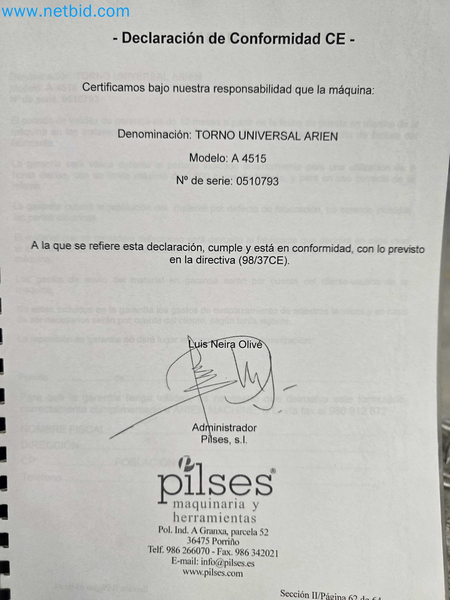 Tromosa Asset Sale (Troqueles Y Moldes De Galicia, Sa): Cnc Machining Centres, Edm Machines And Mould Manufacturing Equipment-18
