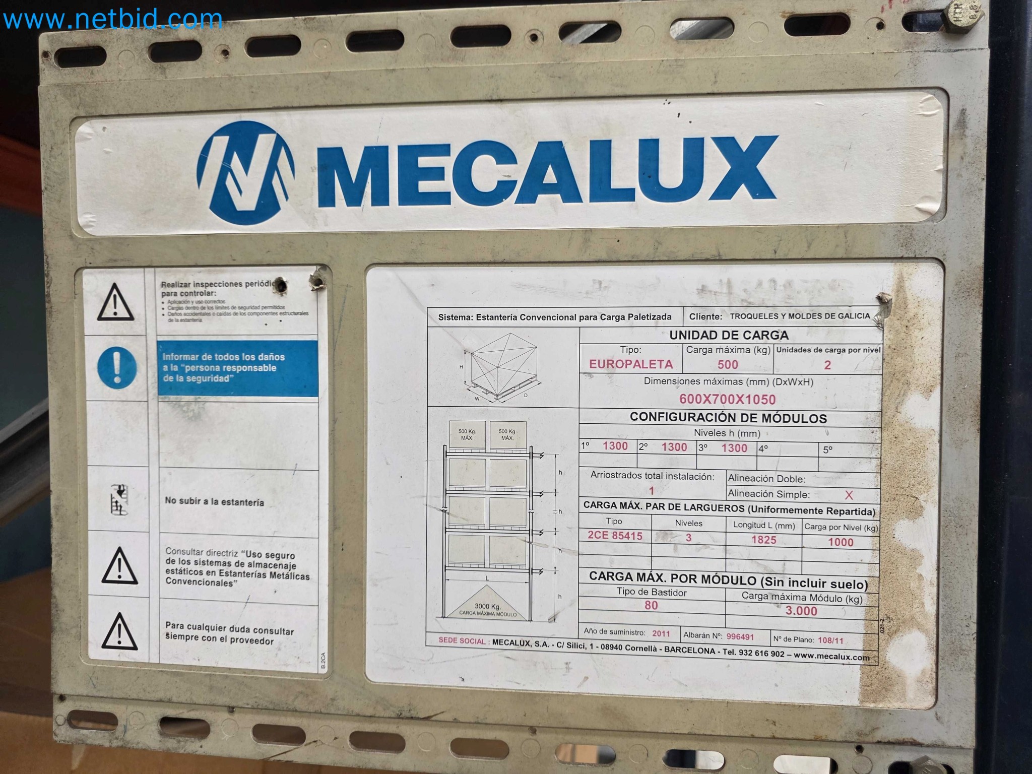 Tromosa Asset Sale (Troqueles Y Moldes De Galicia, Sa): Plastic Injection machinery and accessories-8