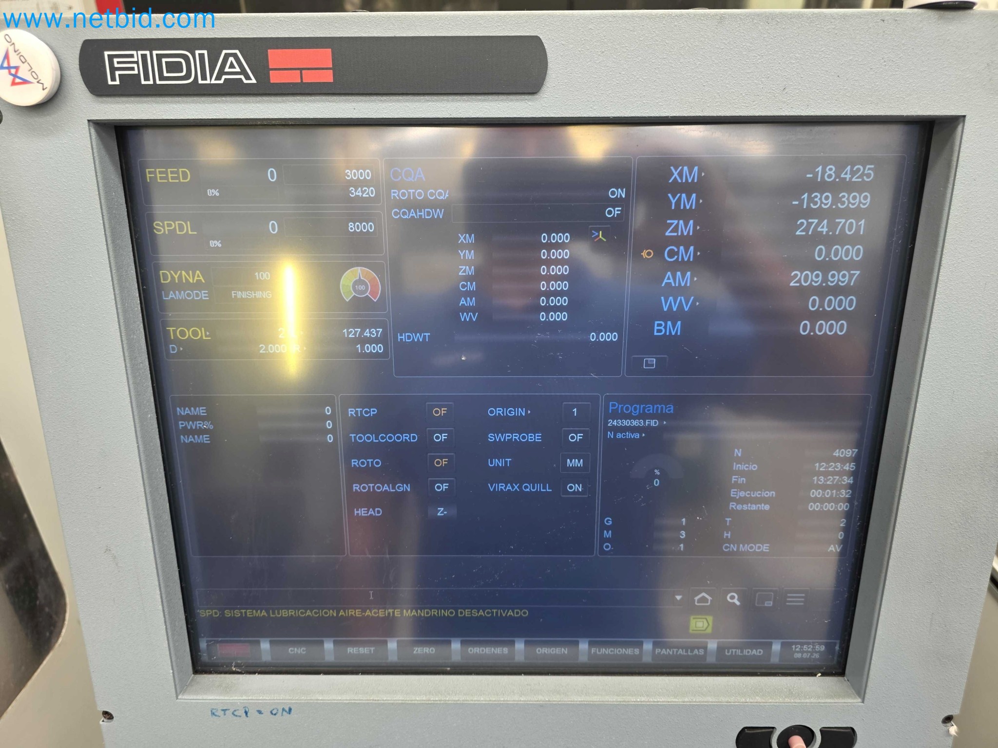 Tromosa Asset Sale (Troqueles Y Moldes De Galicia, Sa): Cnc Machining Centres, Edm Machines And Mould Manufacturing Equipment-14