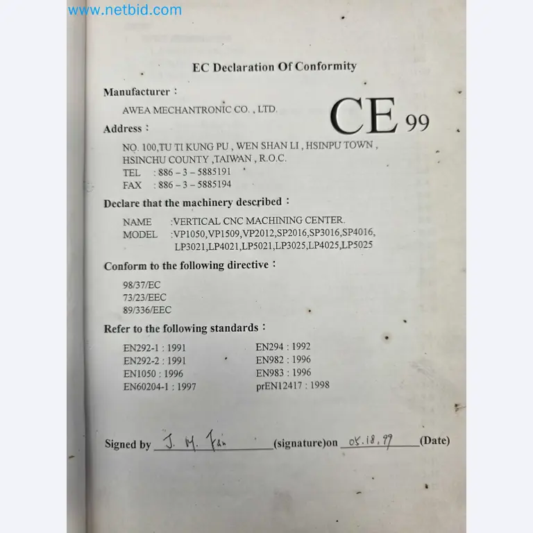 Tromosa Asset Sale (Troqueles Y Moldes De Galicia, Sa): Cnc Machining Centres, Edm Machines And Mould Manufacturing Equipment-30
