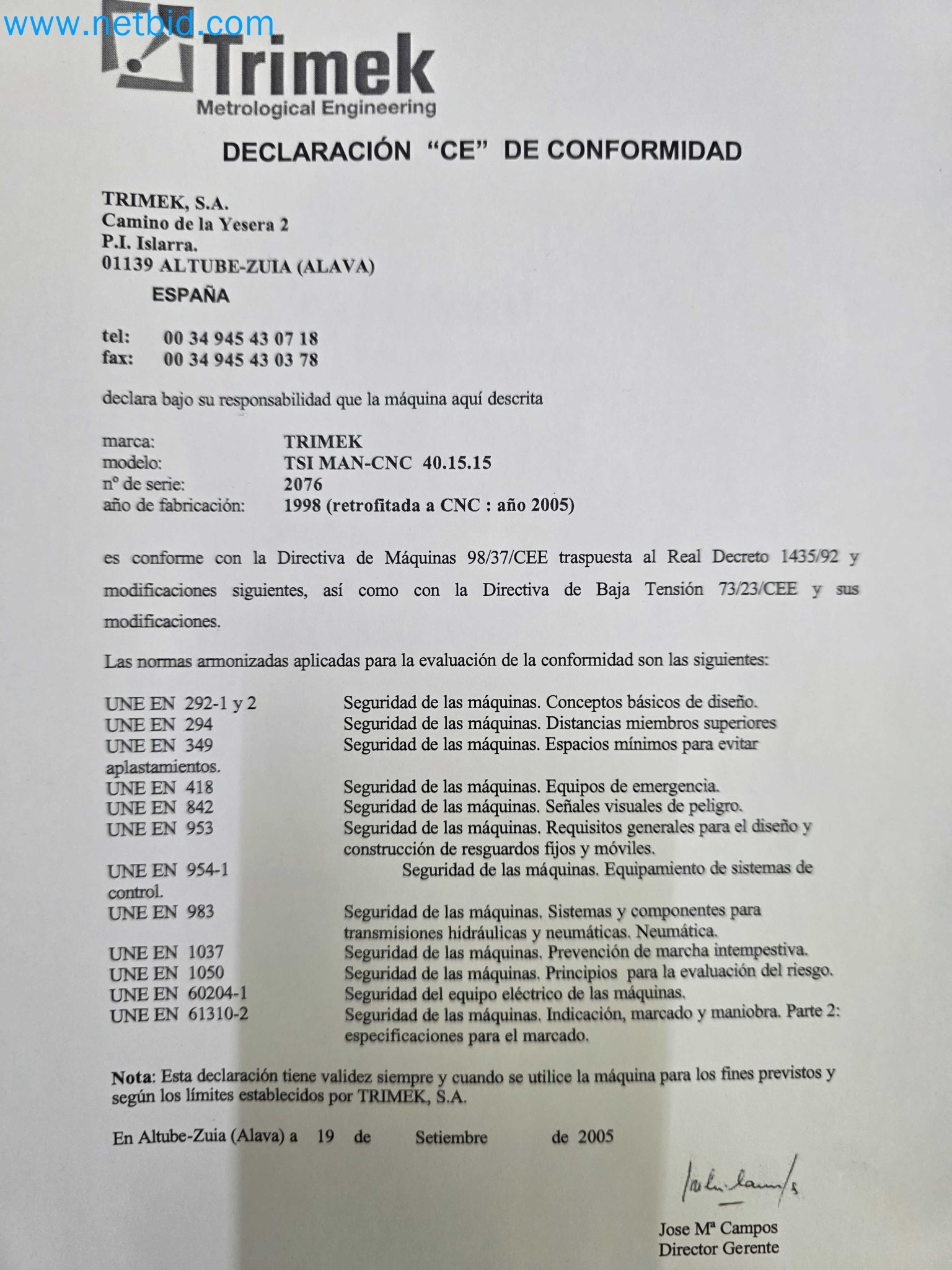 Tromosa Asset Sale (Troqueles Y Moldes De Galicia, Sa): Cnc Machining Centres, Edm Machines And Mould Manufacturing Equipment-31