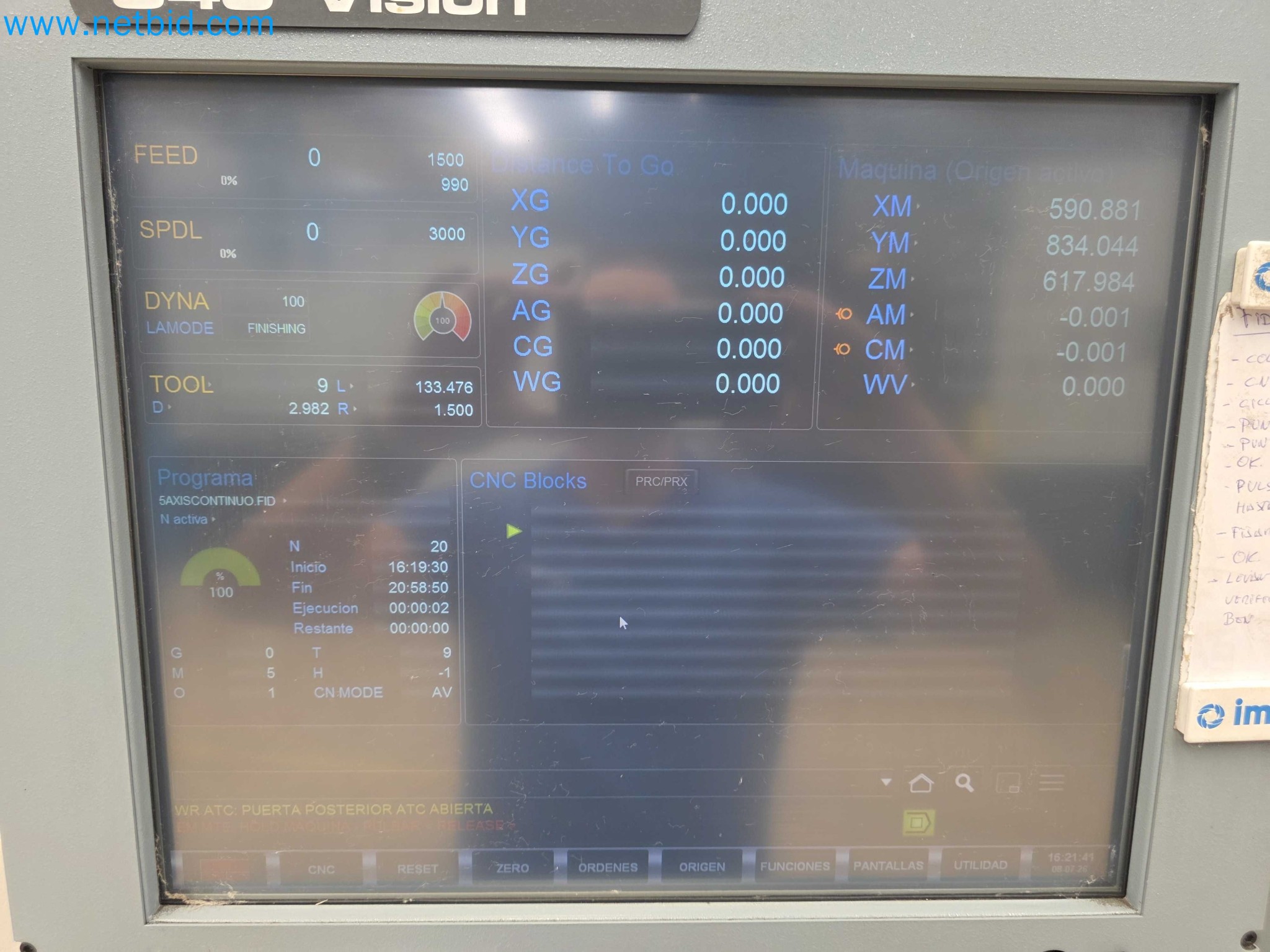 Tromosa Asset Sale (Troqueles Y Moldes De Galicia, Sa): Cnc Machining Centres, Edm Machines And Mould Manufacturing Equipment-12