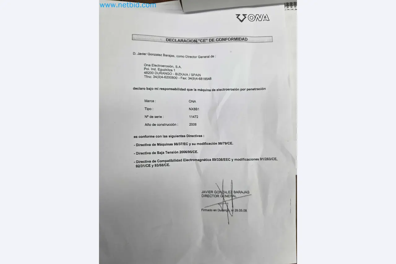 Tromosa Asset Sale (Troqueles Y Moldes De Galicia, Sa): Cnc Machining Centres, Edm Machines And Mould Manufacturing Equipment-23