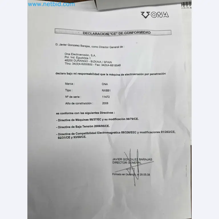Tromosa Asset Sale (Troqueles Y Moldes De Galicia, Sa): Cnc Machining Centres, Edm Machines And Mould Manufacturing Equipment-23