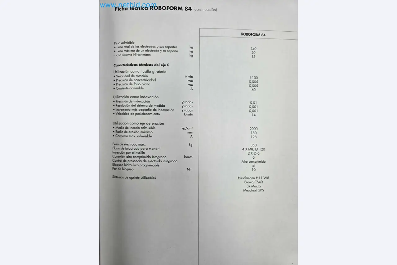 Tromosa Asset Sale (Troqueles Y Moldes De Galicia, Sa): Cnc Machining Centres, Edm Machines And Mould Manufacturing Equipment-36