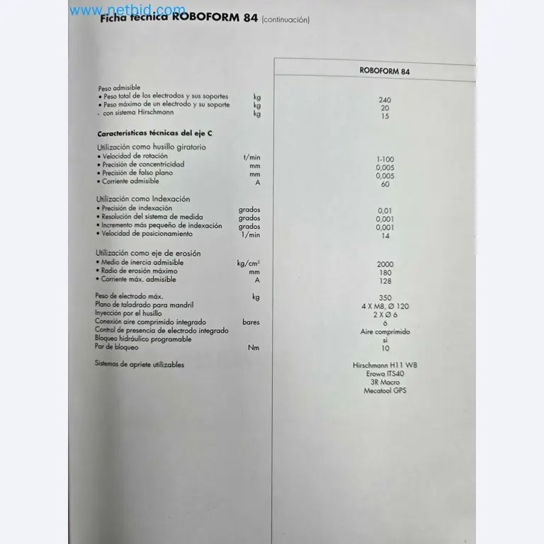 Tromosa Asset Sale (Troqueles Y Moldes De Galicia, Sa): Cnc Machining Centres, Edm Machines And Mould Manufacturing Equipment-36