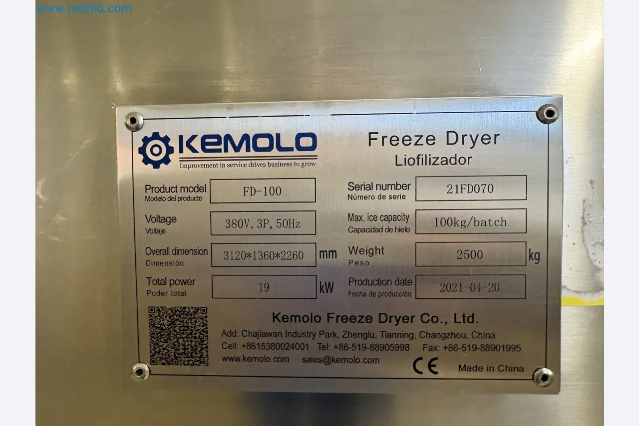 Equipment for freeze-drying fruit
-19