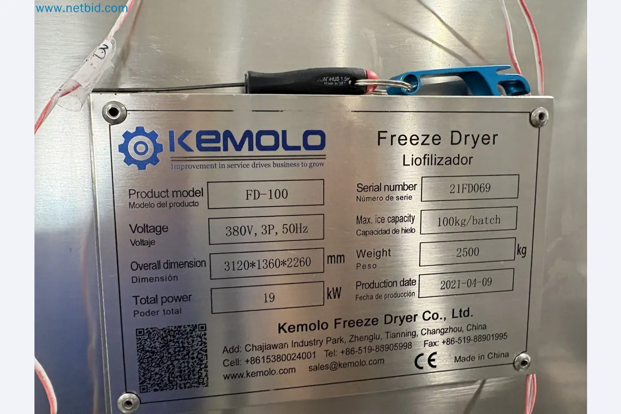 Equipment for freeze-drying fruit
-2