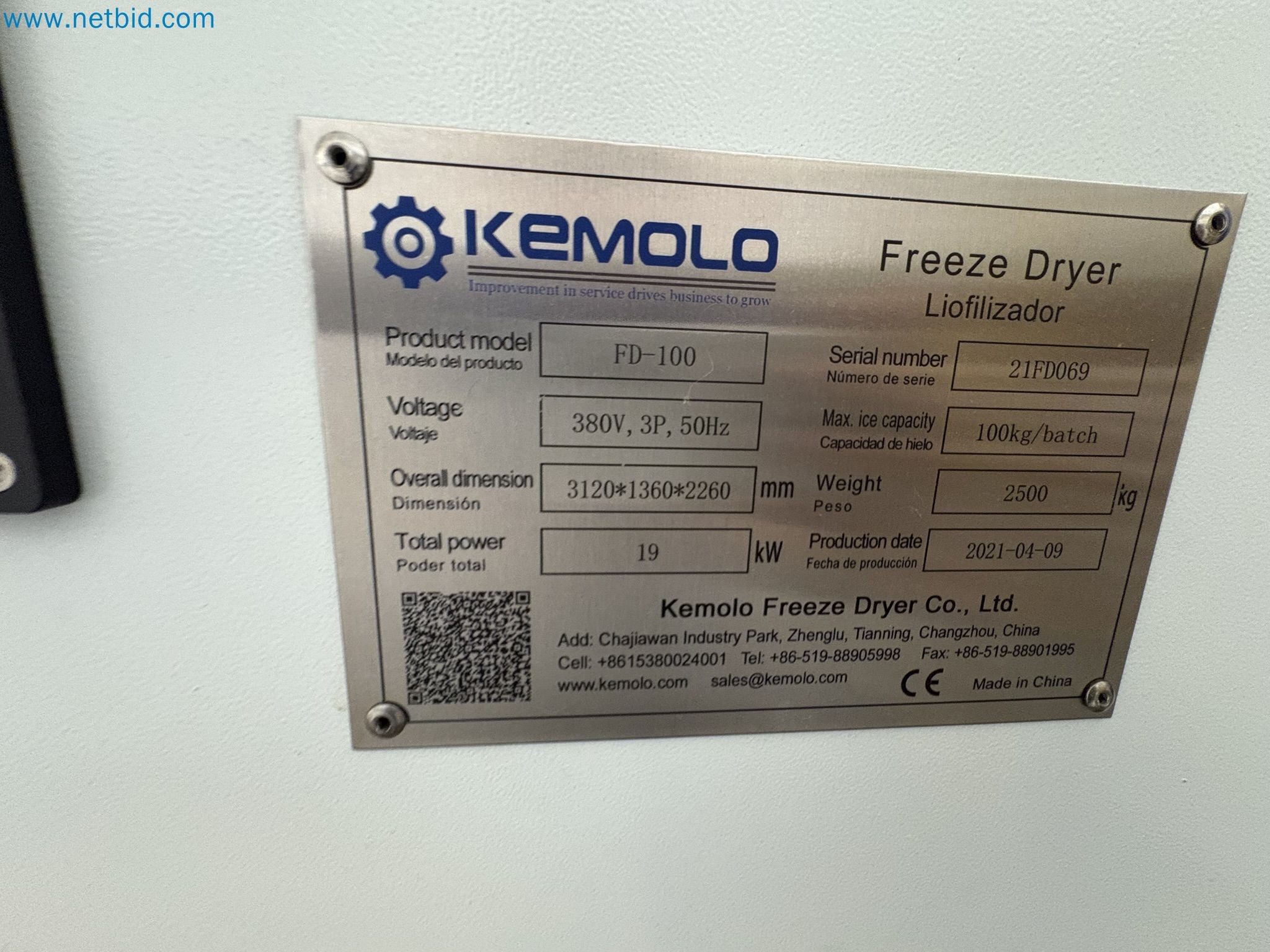 Equipment for freeze-drying fruit
-6