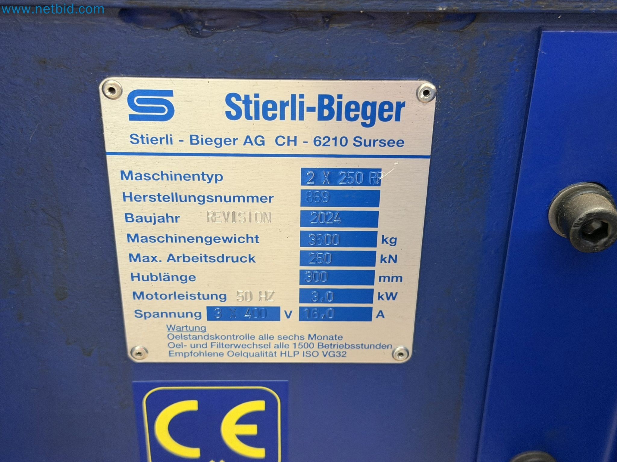 Recently overhauled hydraulic straightening press-4