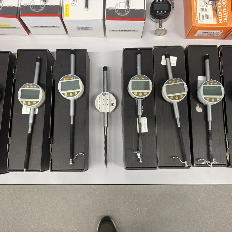 9 Dial Gauges Sylvac 2101-1218/2101-1216