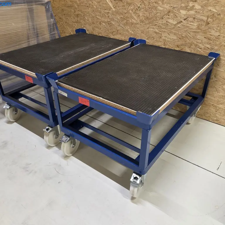 2 Pallet Transport Racks Rollcart 10-4030