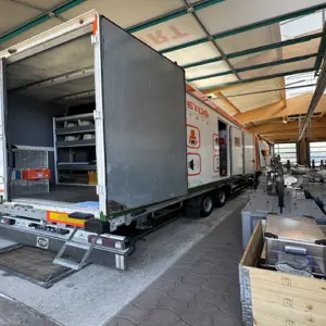 MOVETOS – Mobile event and technical support system, including a MAN truck and trailer
