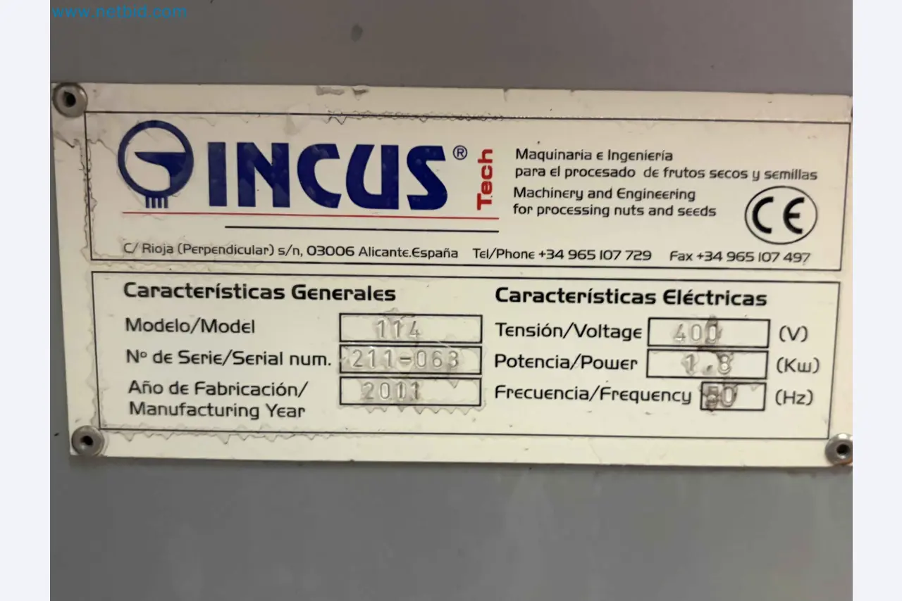 Nussverarbeitungsanlage zum Schälen, Trocknen und Verpacken-155