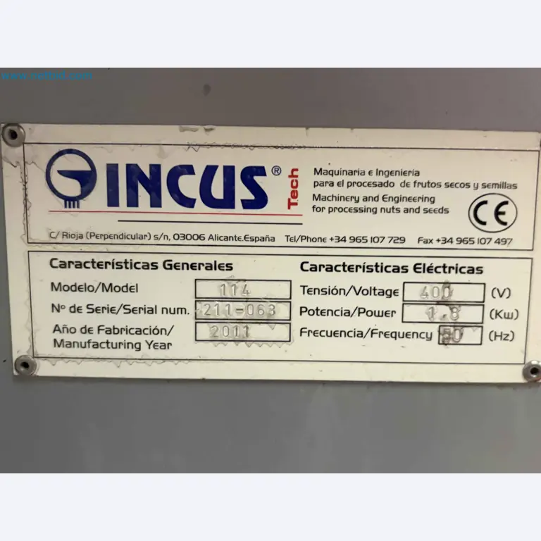 Nussverarbeitungsanlage zum Schälen, Trocknen und Verpacken-155