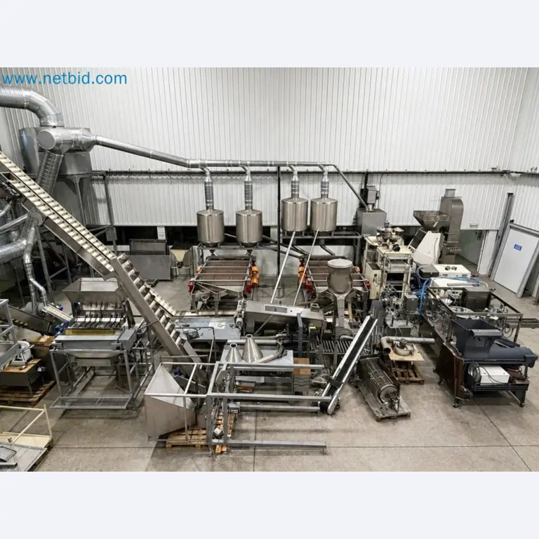 Nussverarbeitungsanlage zum Schälen, Trocknen und Verpacken-1