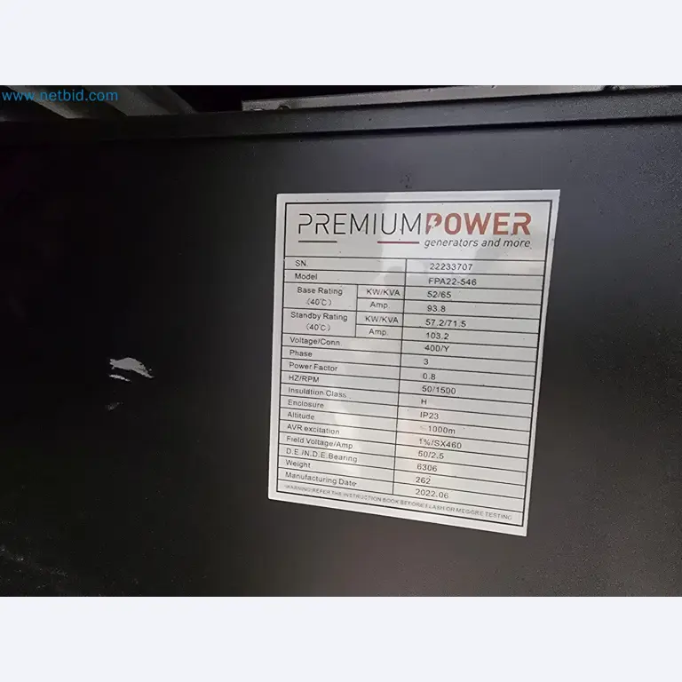Industrie Notstromerzeuger Premium Power PP69Y-12