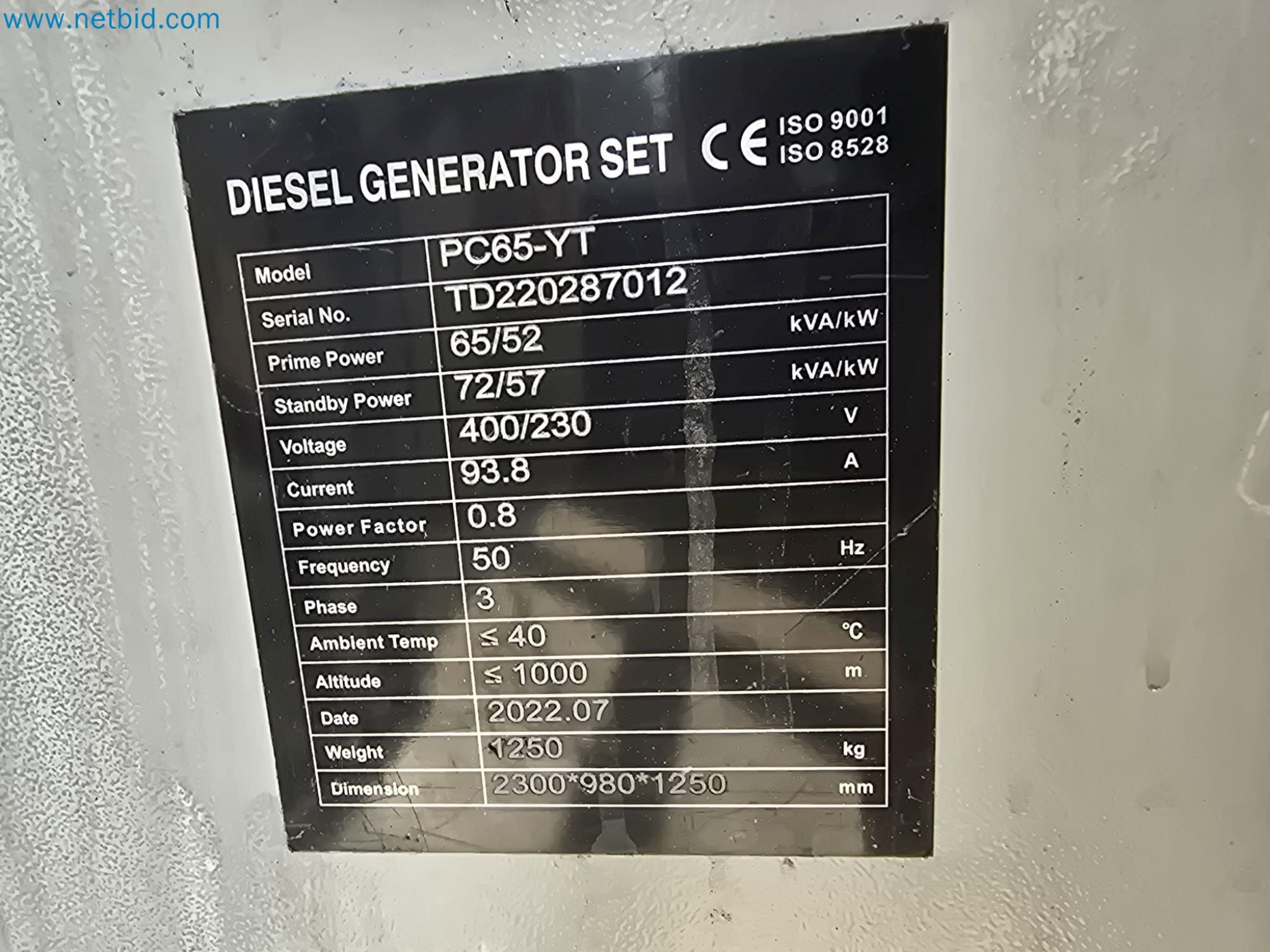 Industrie Notstromerzeuger Premium Power PP69Y-4
