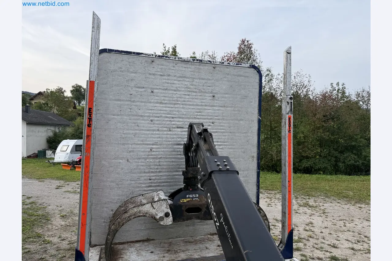 Effiziente Beladung und Holztransport mit dem VOLVO FH16 750 HP 6x4 Rigid inklusive Heckladekran Palfinger EPSILON Q150Z 96-11