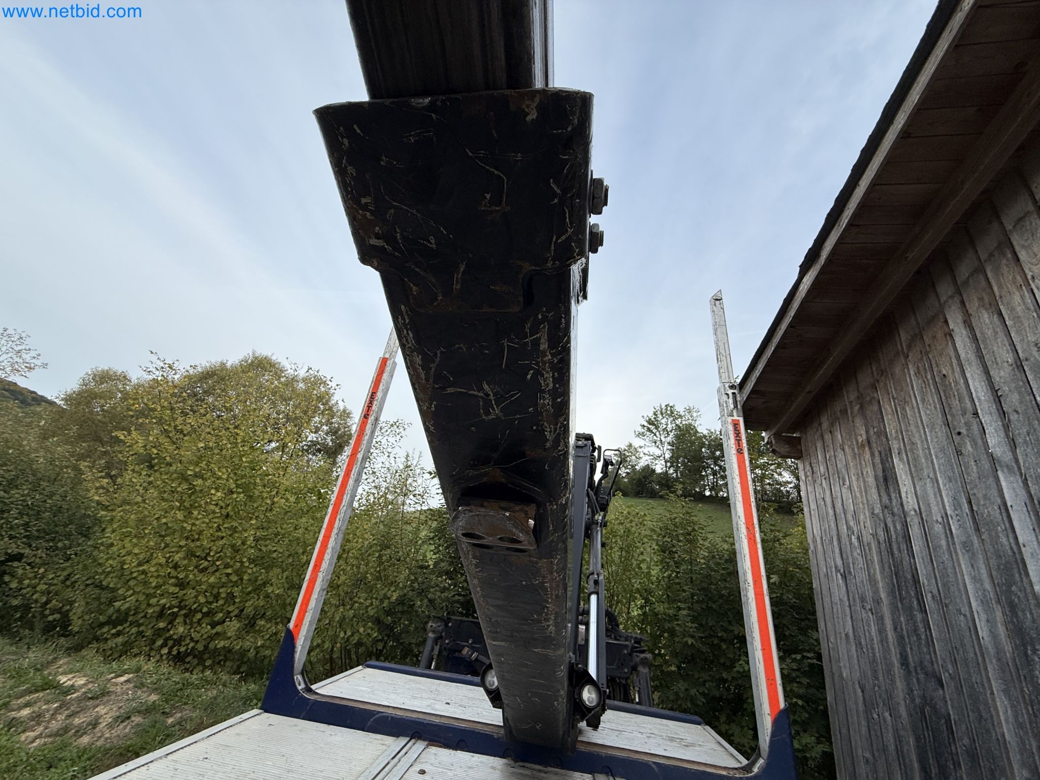 Effiziente Beladung und Holztransport mit dem VOLVO FH16 750 HP 6x4 Rigid inklusive Heckladekran Palfinger EPSILON Q150Z 96-42