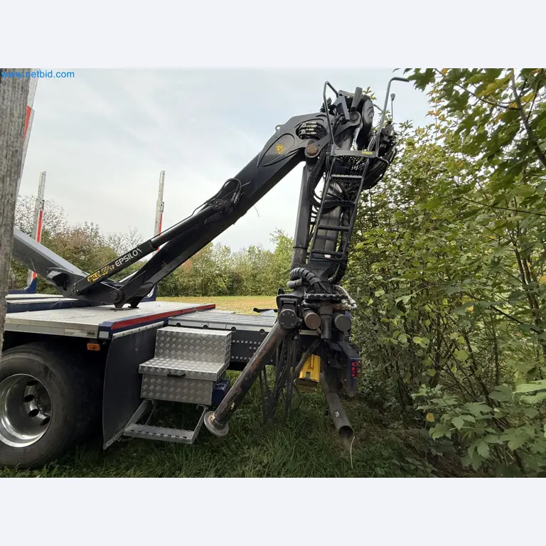 Effiziente Beladung und Holztransport mit dem VOLVO FH16 750 HP 6x4 Rigid inklusive Heckladekran Palfinger EPSILON Q150Z 96-7