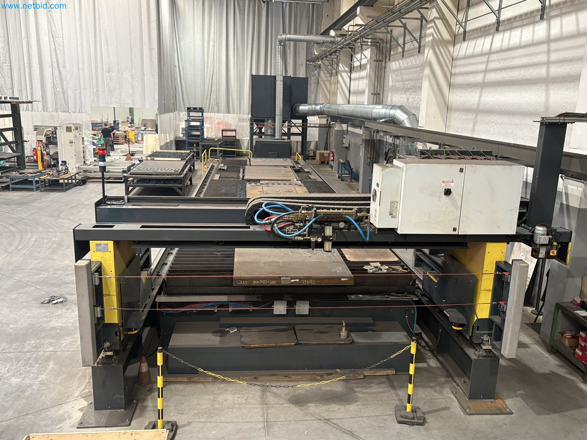 CNC oxy-fuel cutting machine and aluminium double mitre saw-2