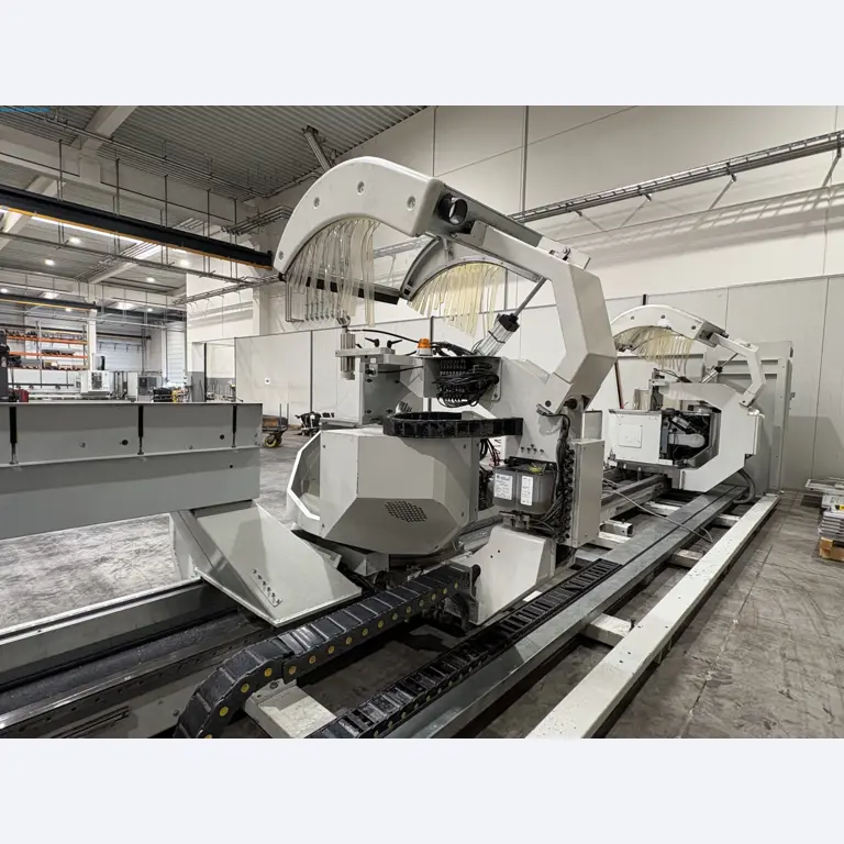 CNC oxy-fuel cutting machine and aluminium double mitre saw-10