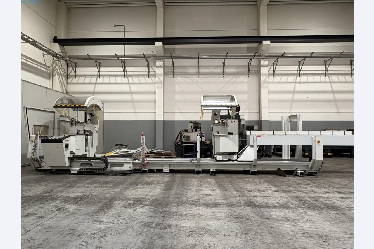 CNC oxy-fuel cutting machine and aluminium double mitre saw-2