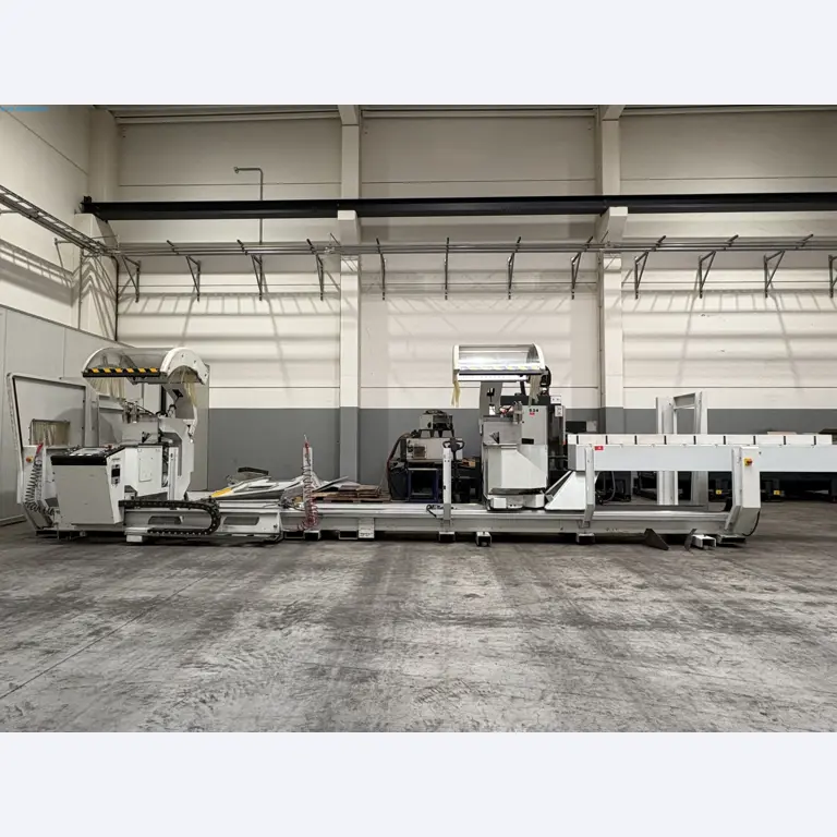 CNC oxy-fuel cutting machine and aluminium double mitre saw-2