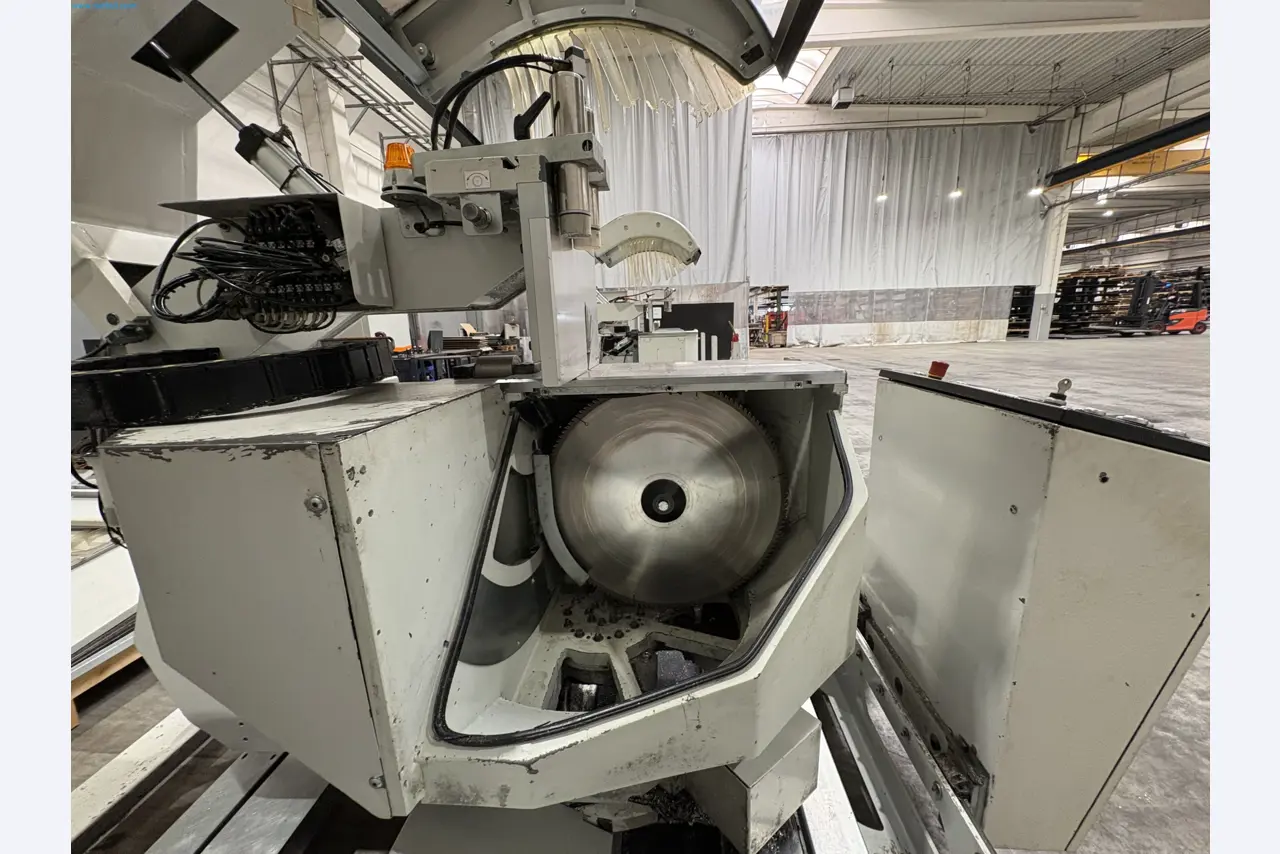 CNC oxy-fuel cutting machine and aluminium double mitre saw-5