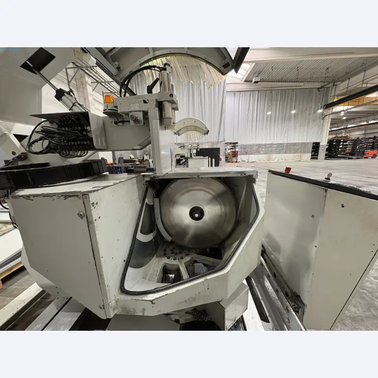 CNC oxy-fuel cutting machine and aluminium double mitre saw-5