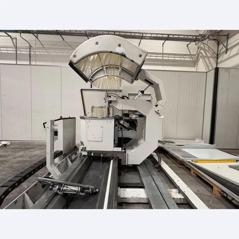 CNC oxy-fuel cutting machine and aluminium double mitre saw-6